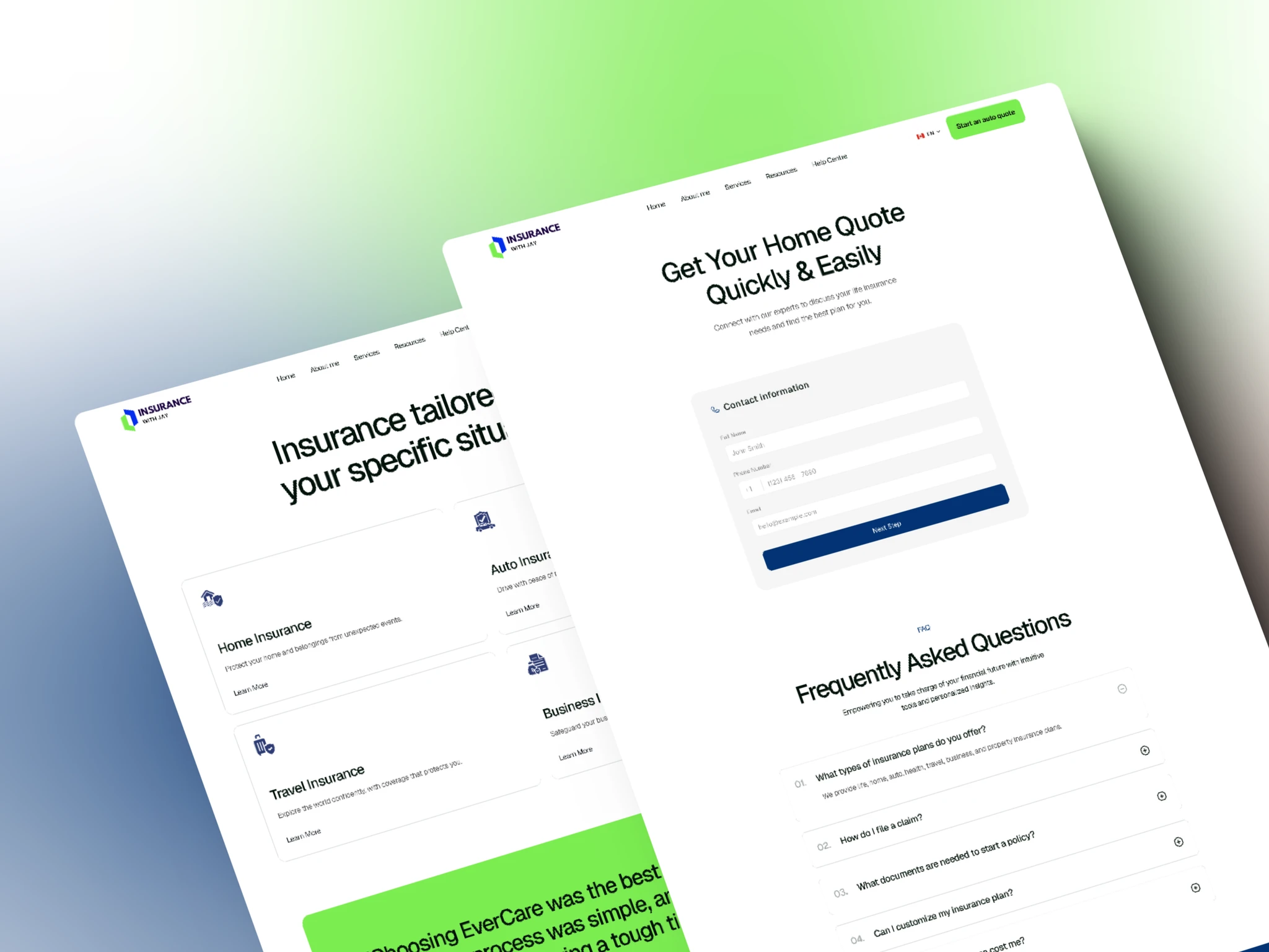 Insurance with Jay bilingual website